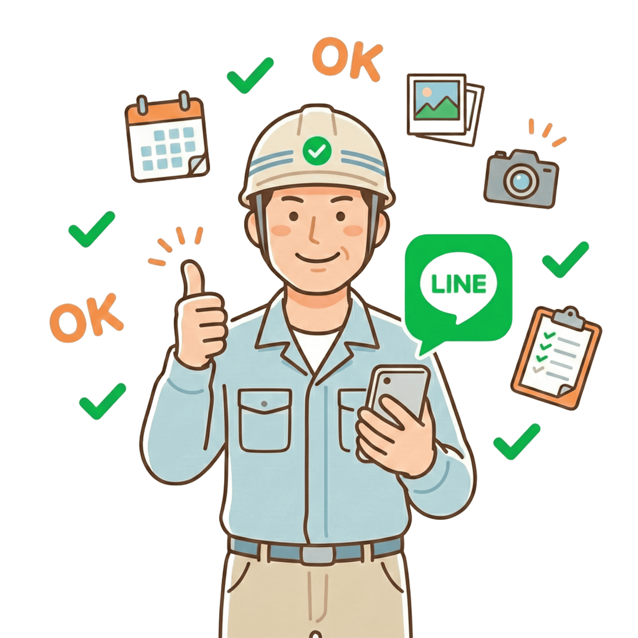 LINEだけで業務完結